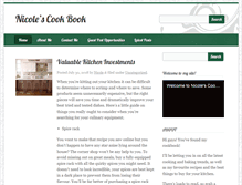 Tablet Screenshot of nicolecookbook.com